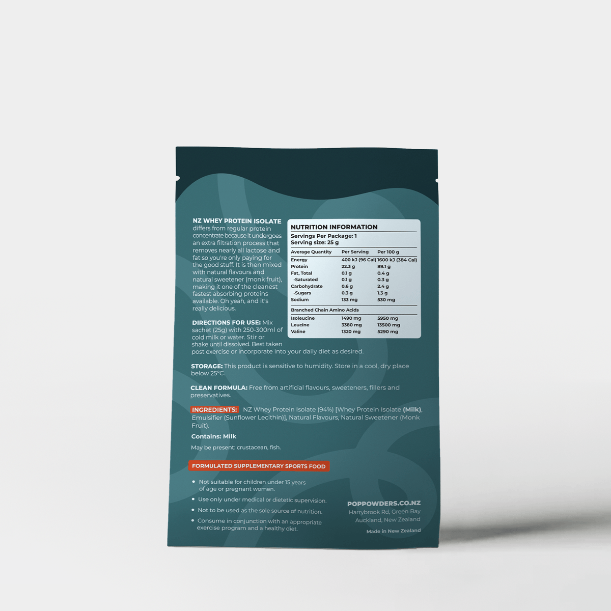 Chocolate Single Serve Sachet