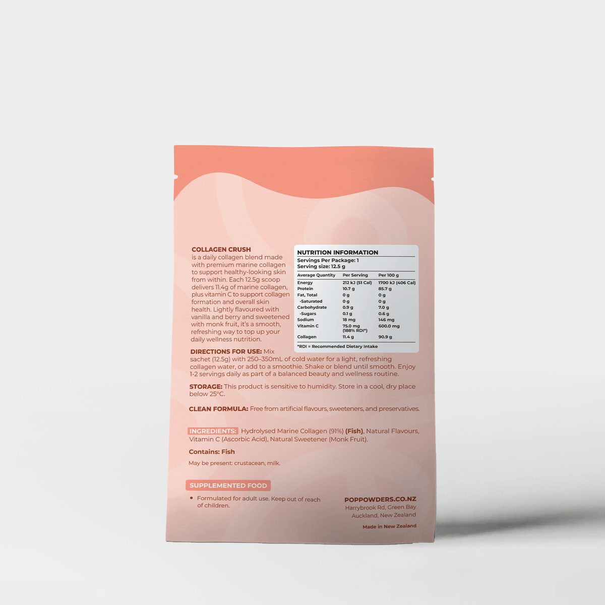 Vanilla Berry Single Serve Sachet